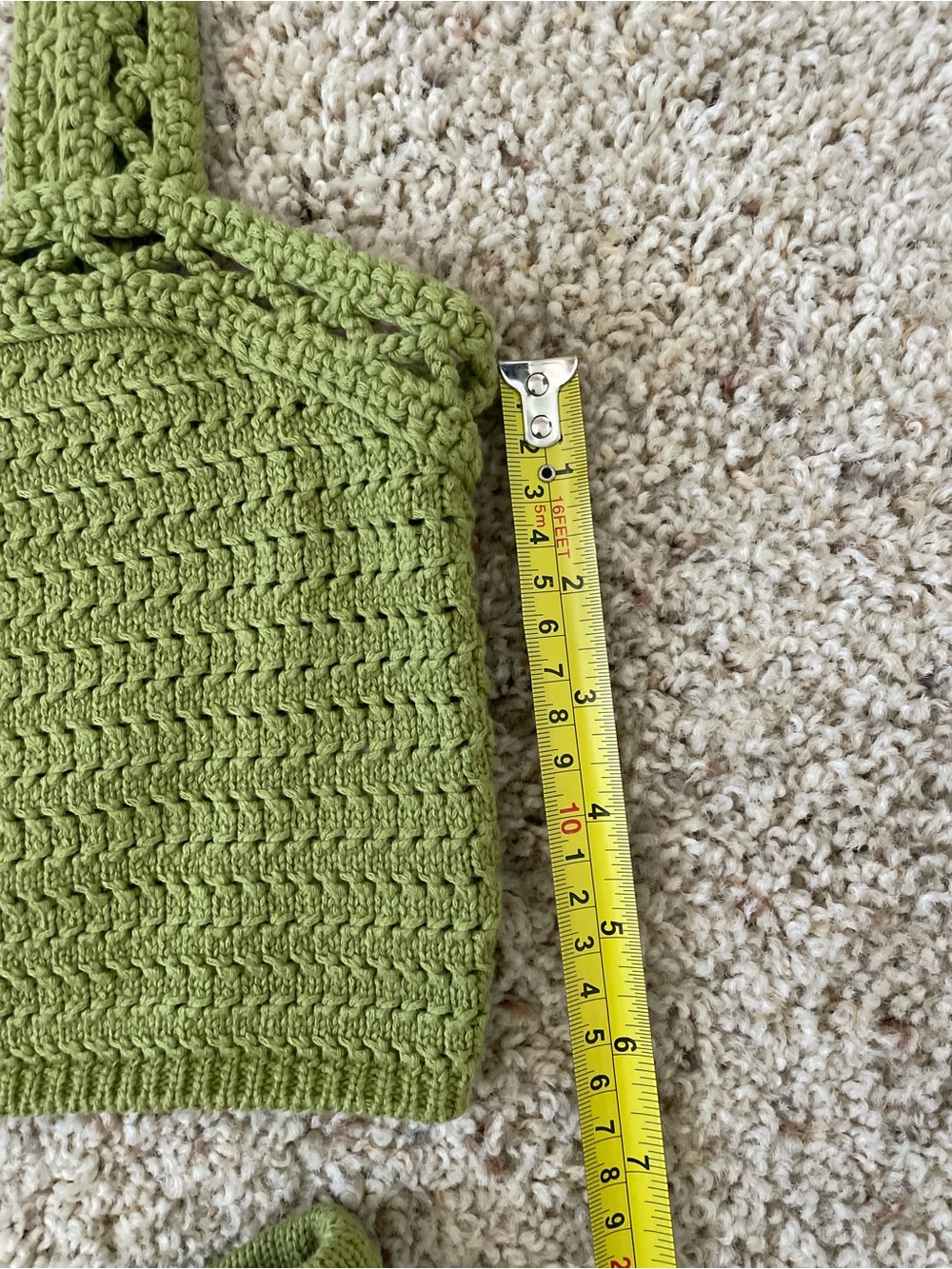NWOT Reformation Max Open Knit Two Piece, Olive Knit Midi Skirt and Top- Size XS - Picture 8 of 11
